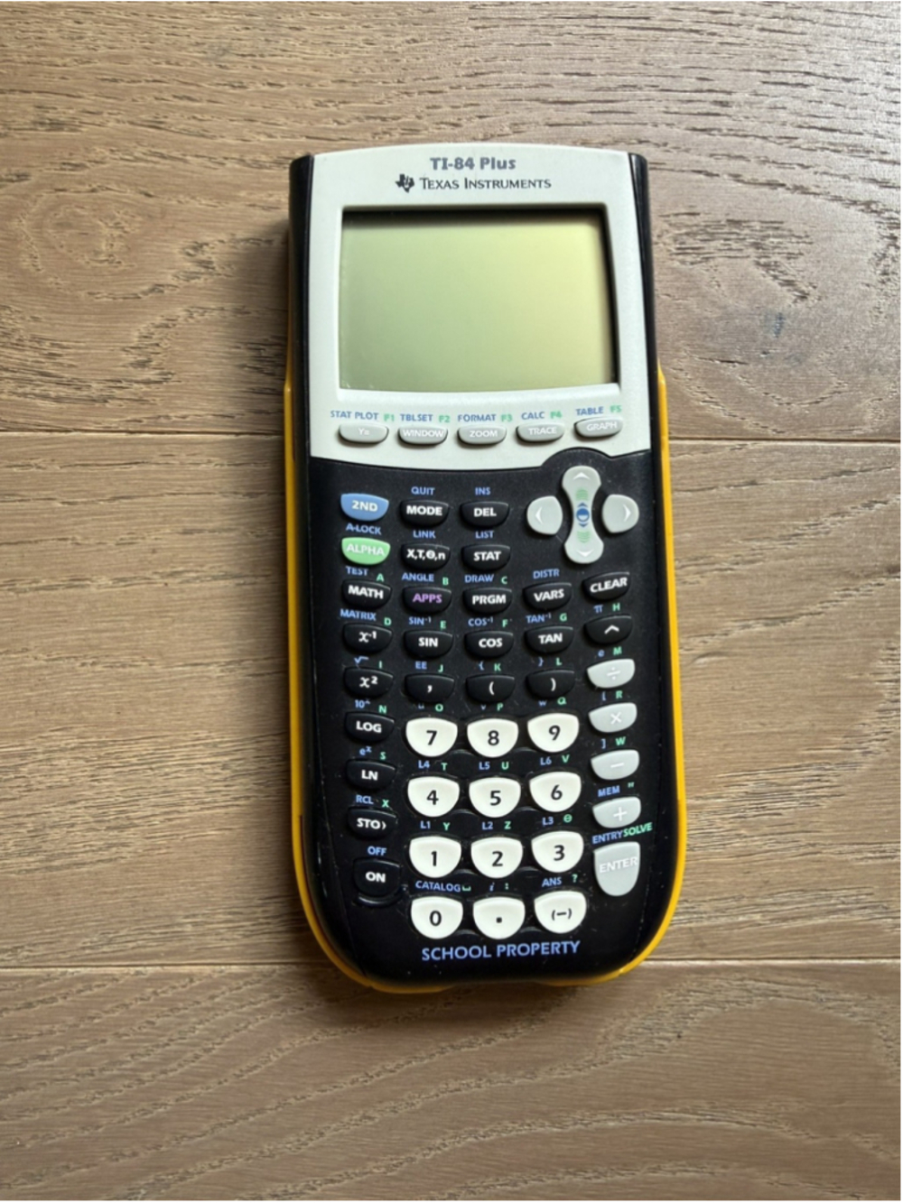 Texas Instruments TI-84 Plus Yellow Graphing Calculator Tested Cover